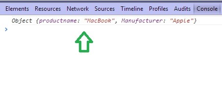 Model data in JSON format